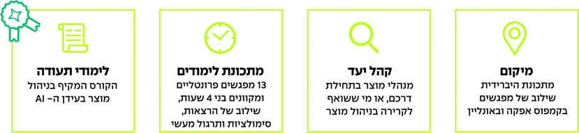 קורס ניהול מוצר בשילוב AI